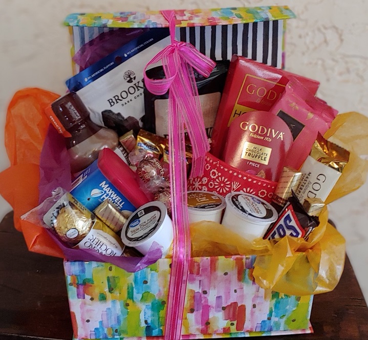 Mother's Day Flowers & Harvest Grand Gift Basket - Mother's Day Gifts -  Good 4 You Gift Baskets USA